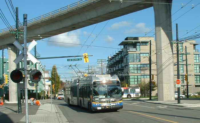 Coast Mountain Bus New Flyer articulated trolley